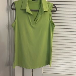 Koral Vibrant Green Sleeveless Blouse